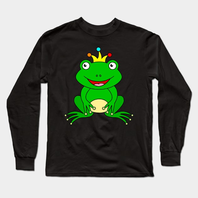 Frog Prince Long Sleeve T-Shirt by samshirts